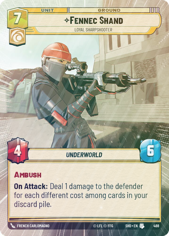 Fennec Shand - Loyal Sharpshooter (Hyperspace) - Foil