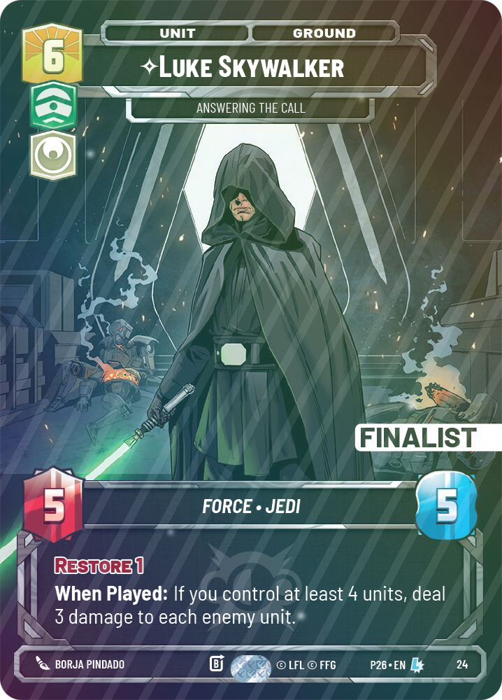Luke Skywalker - Answering the Call (Finalist) - Foil