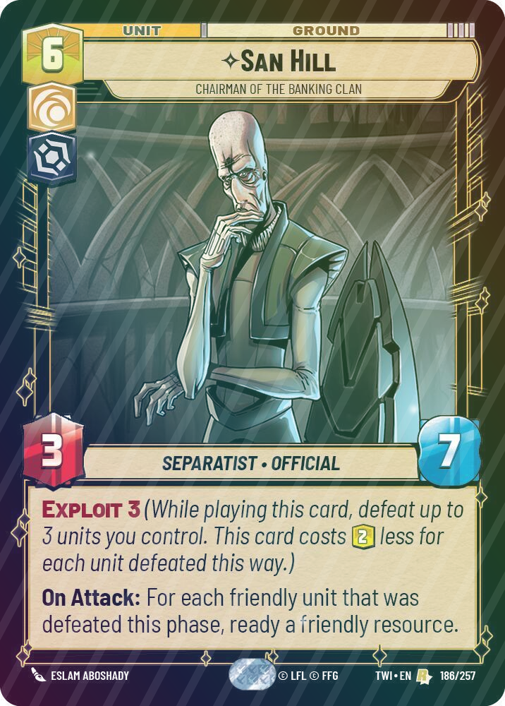 San Hill - Chairman of the Banking Clan - Foil