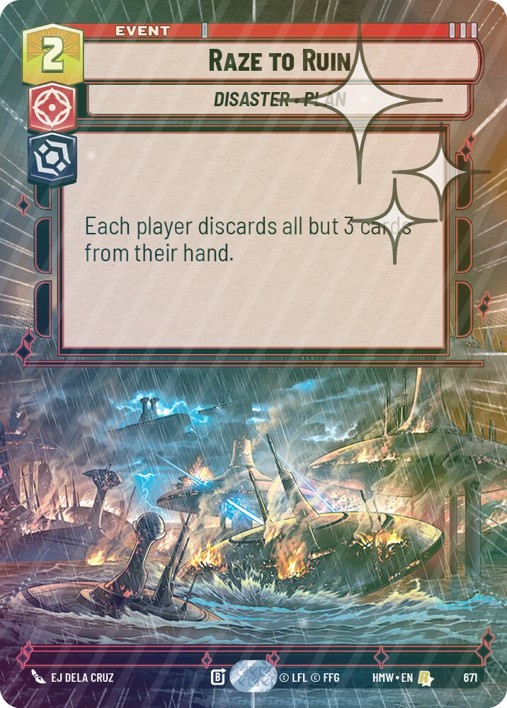 Raze to Ruin (Hyperspace Foil) - Foil