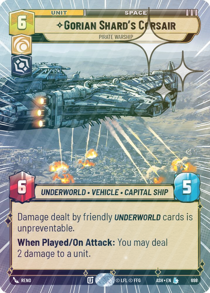 Gorian Shard's Corsair - Pirate Warship (Hyperspace Foil) - Foil