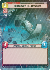 Prototype TIE Advanced (Hyperspace Foil) - Foil