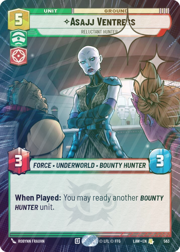 Asajj Ventress - Reluctant Hunter (Hyperspace Foil) - Foil