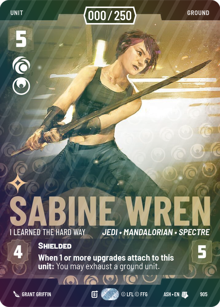 Sabine Wren - I Learned the Hard Way (Serialized) - Foil