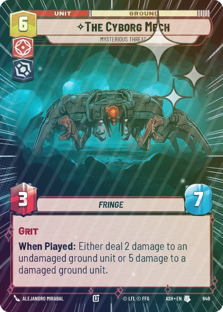 The Cyborg Mech - Mysterious Threat (Hyperspace Foil) - Foil