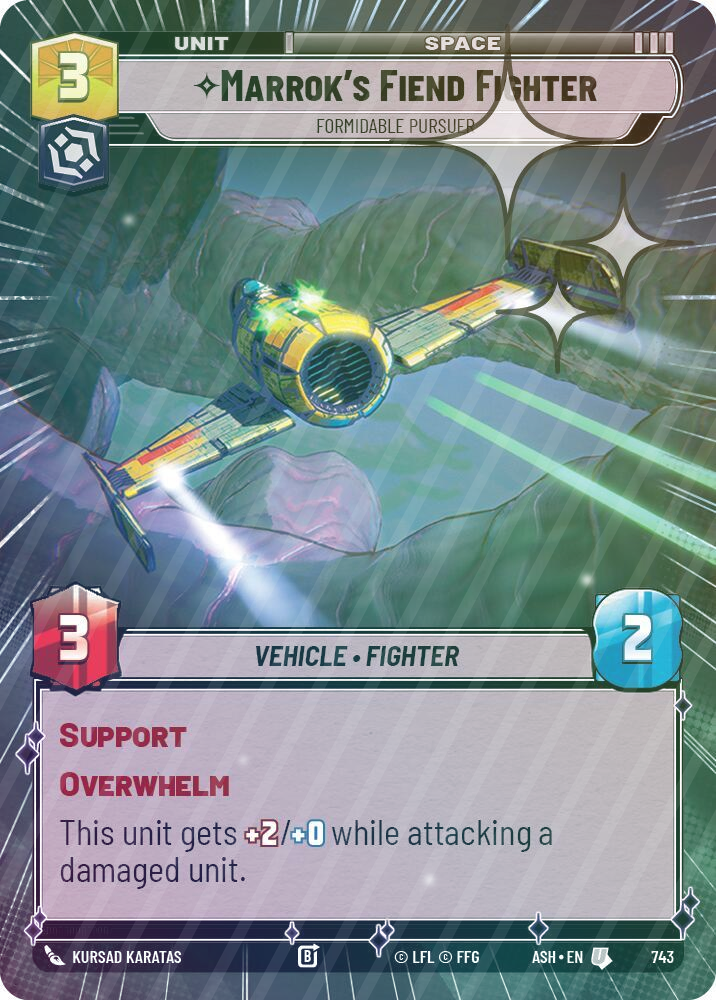Marrok's Fiend Fighter - Formidable Pursuer (Hyperspace Foil) - Foil