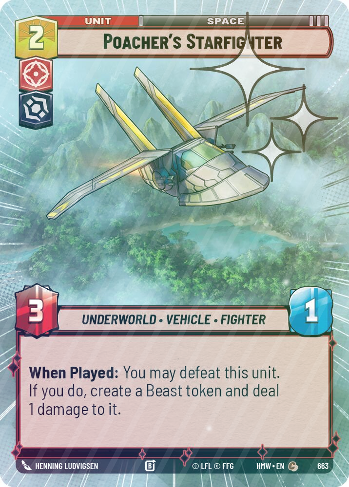 Poacher's Starfighter (Hyperspace Foil) - Foil