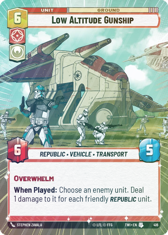 Low Altitude Gunship (Hyperspace) - Foil