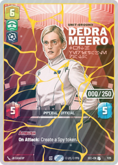 Dedra Meero - With Verifiable Data (Serialized) (Gold) - Foil