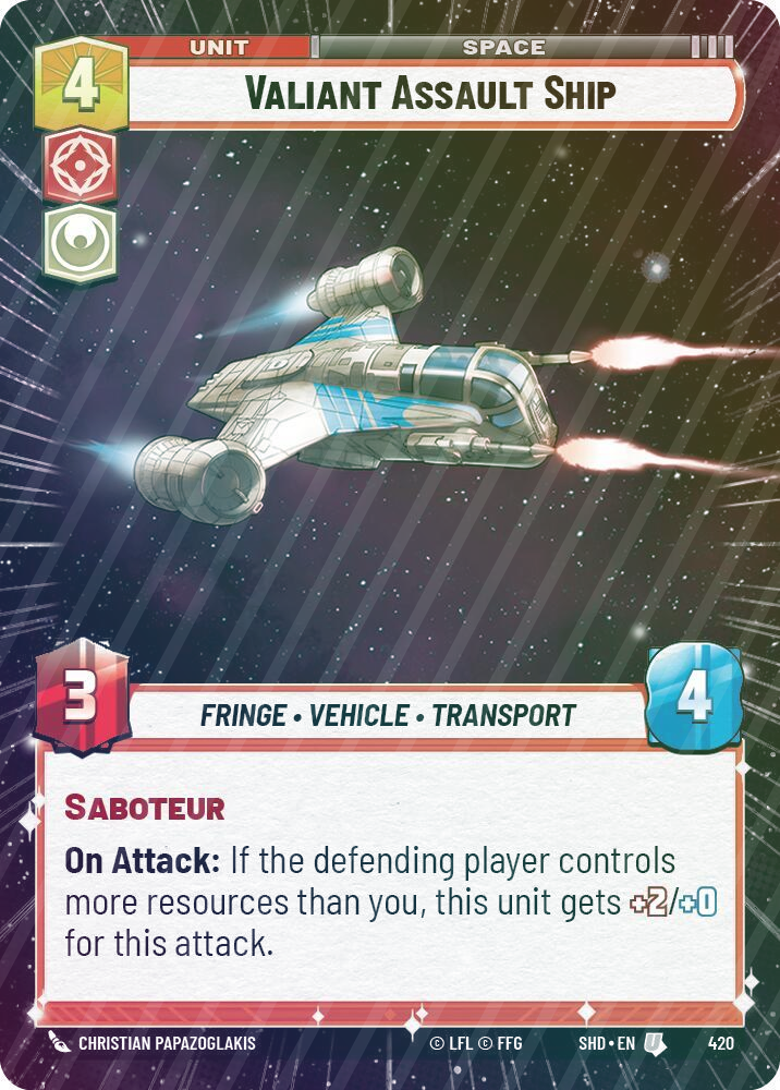 Valiant Assault Ship (Hyperspace) - Foil