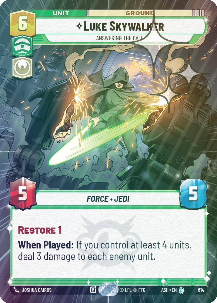 Luke Skywalker - Answering the Call (Hyperspace Foil) - Foil