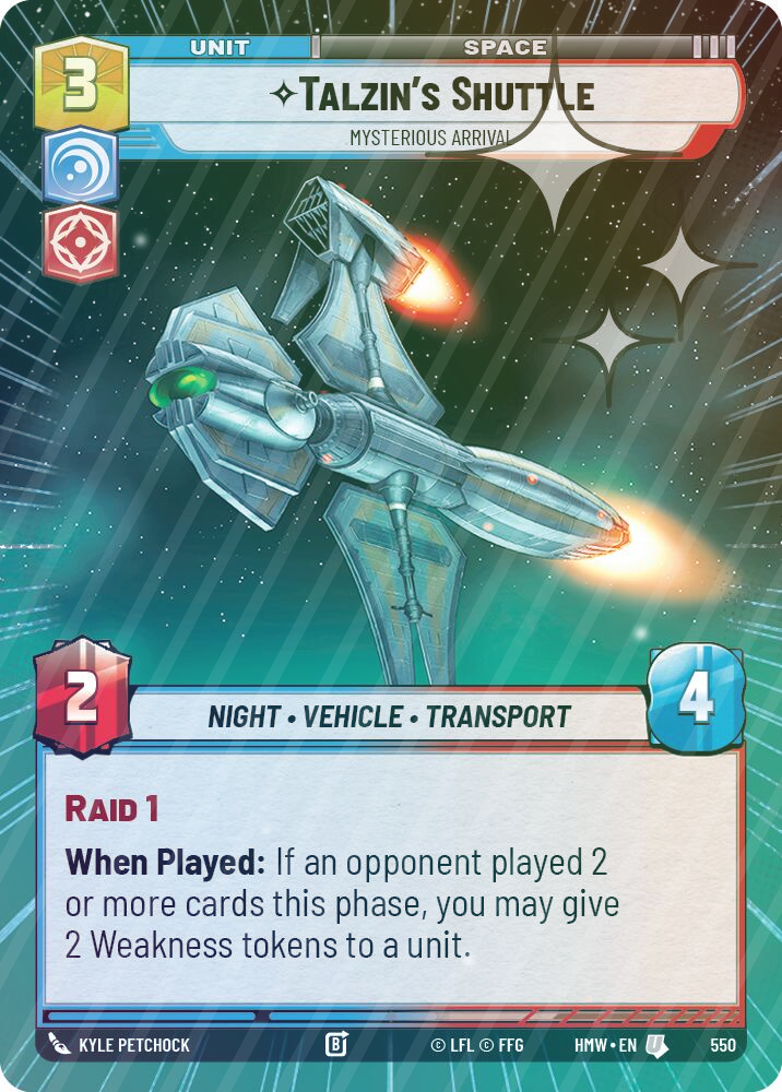 Talzin's Shuttle - Mysterious Arrival (Hyperspace Foil) - Foil