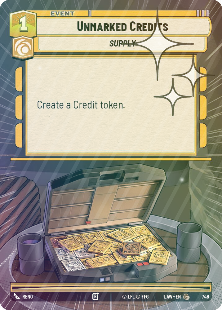 Unmarked Credits (Hyperspace Foil) - Foil