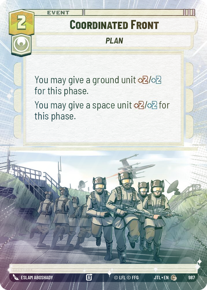 Coordinated Front (Hyperspace Foil) - Foil