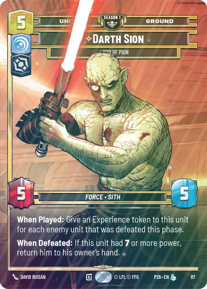 Darth Sion - Lord of Pain - Foil