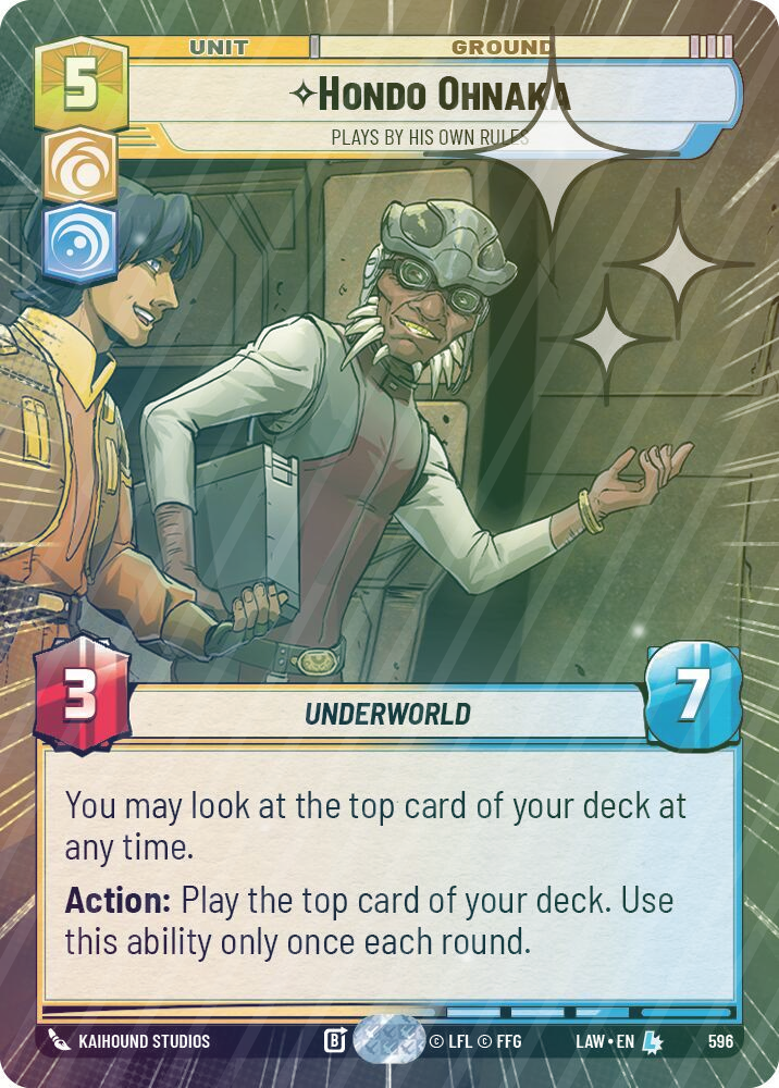 Hondo Ohnaka - Plays By His Own Rules (Hyperspace Foil) - Foil