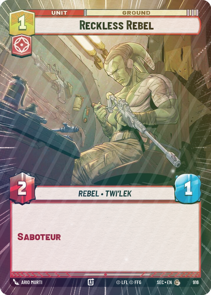 Reckless Rebel (Hyperspace Foil) - Foil