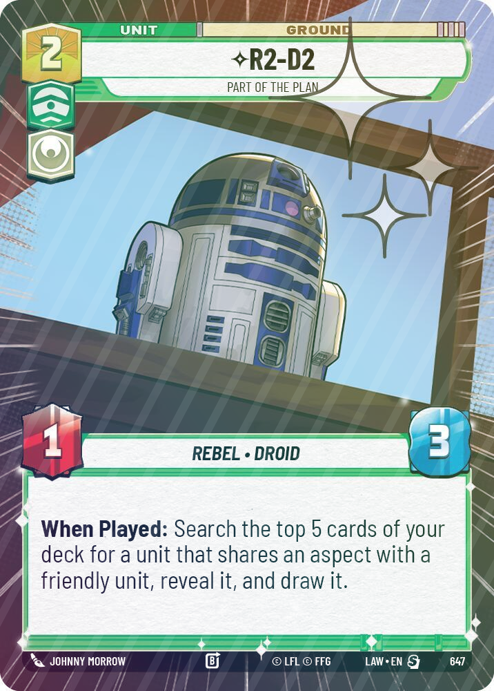 R2-D2 - Part of the Plan (Hyperspace Foil) - Foil