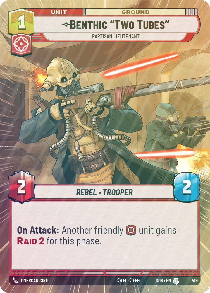Benthic "Two Tubes" - Partisan Lieutenant (Hyperspace) - Foil
