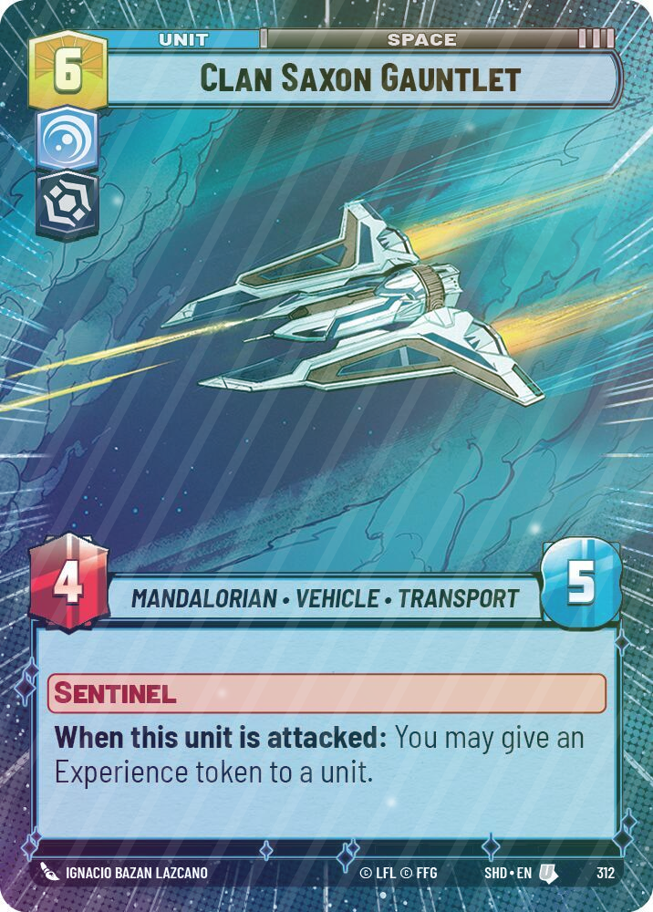 Clan Saxon Gauntlet (Hyperspace) - Foil