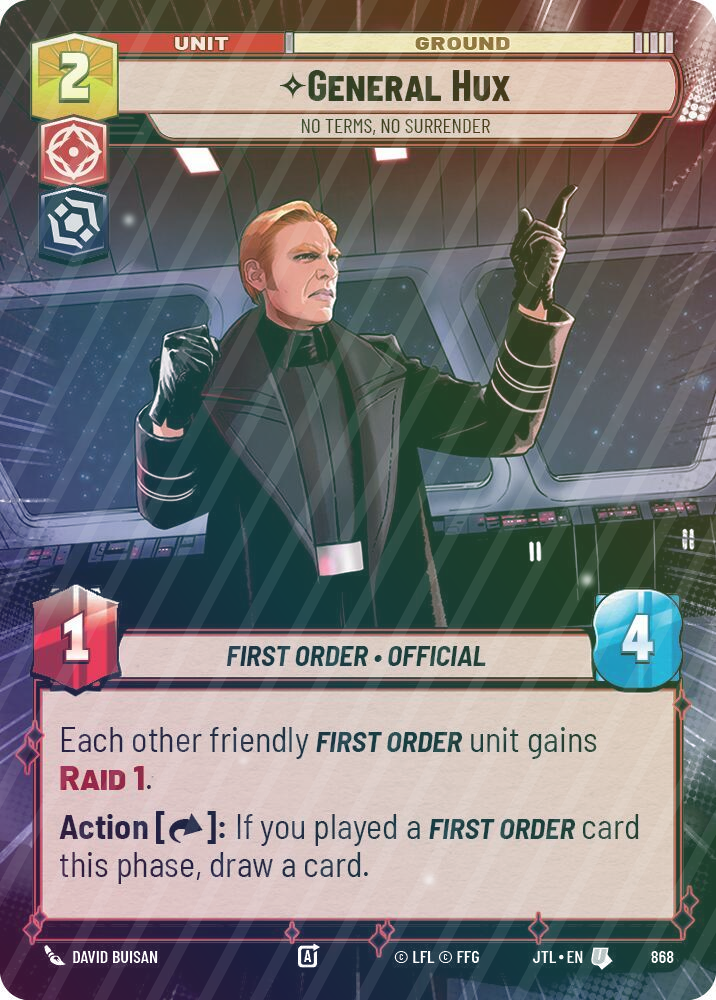 General Hux - No Terms, No Surrender (Hyperspace Foil) - Foil