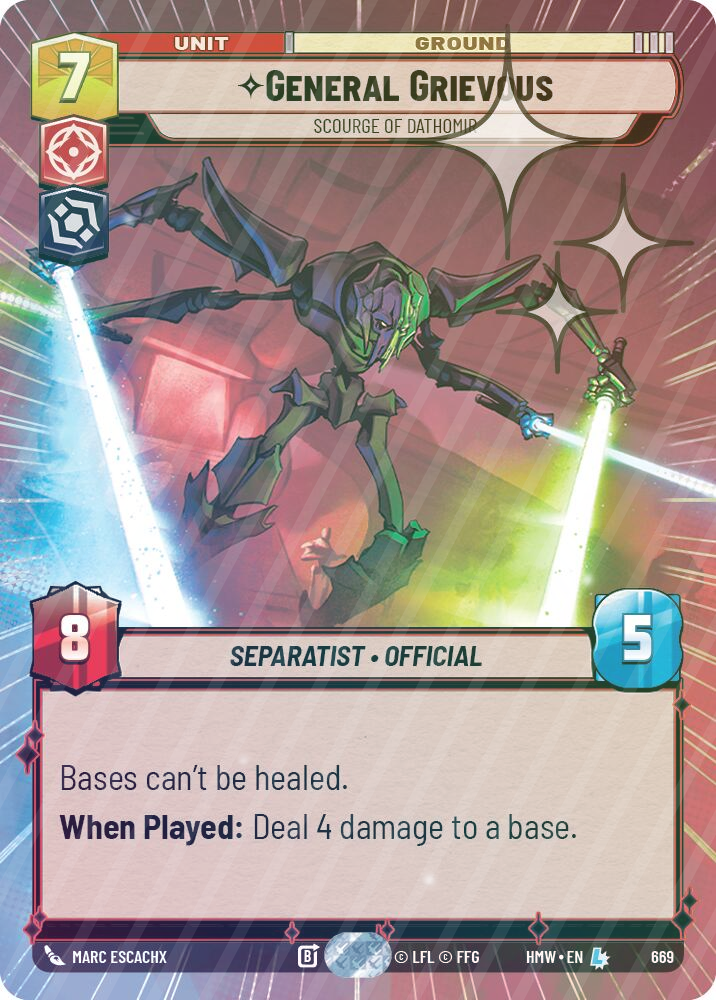 General Grievous - Scourge of Dathomir (Hyperspace Foil) - Foil