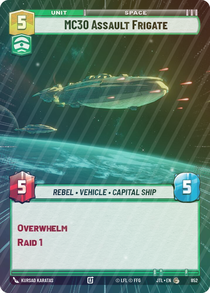 MC30 Assault Frigate (Hyperspace Foil) - Foil