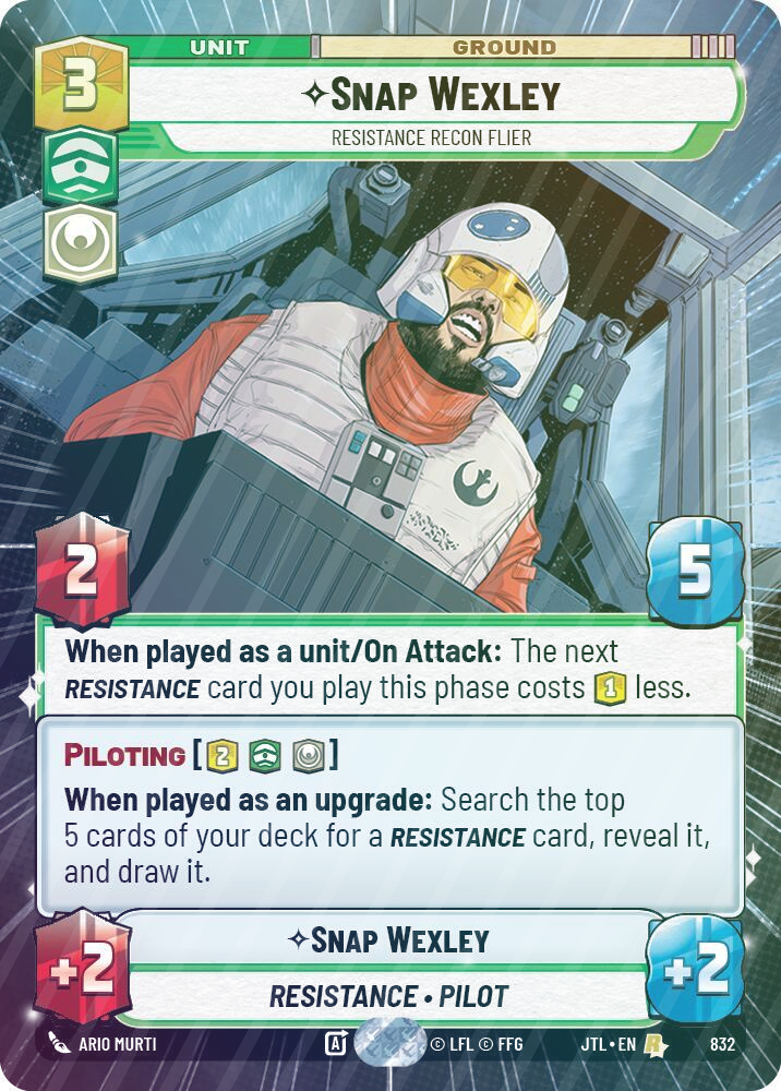 Snap Wexley - Resistance Recon Flier (Hyperspace Foil) - Foil