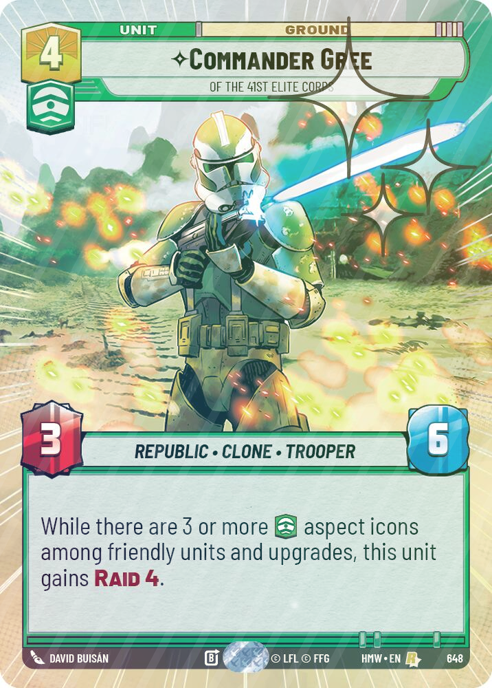 Commander Gree - Of the 41st Elite Corps (Hyperspace Foil) - Foil