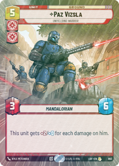 Paz Vizsla - Unyielding Warrior (Hyperspace Foil) - Foil