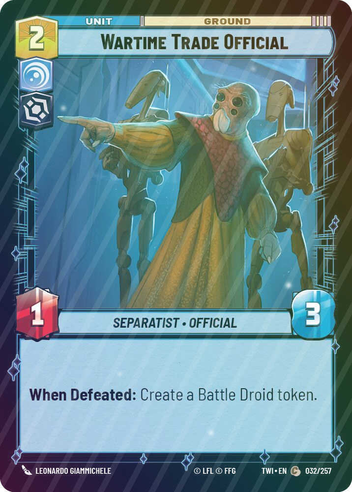 Wartime Trade Official - Foil