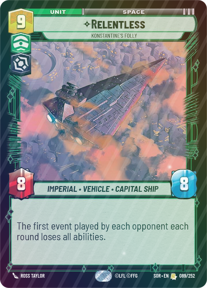 Relentless - Konstantine's Folly - Foil