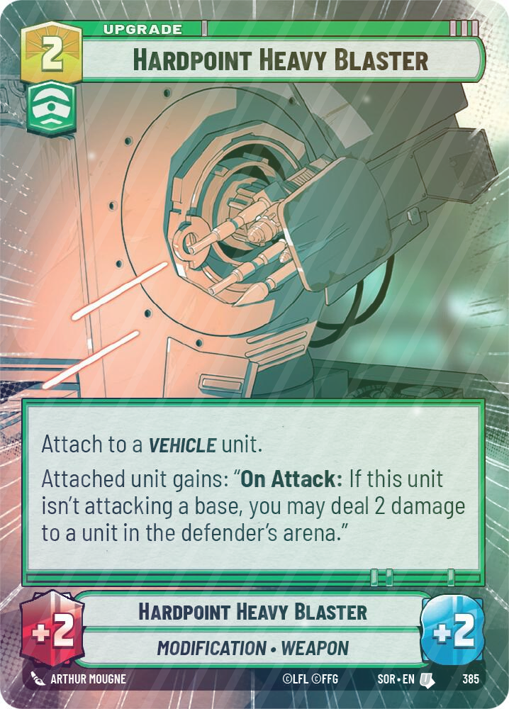 Hardpoint Heavy Blaster (Hyperspace) - Foil