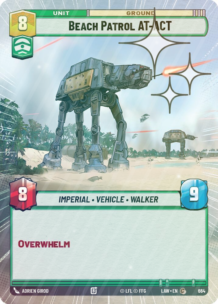 Beach Patrol AT-ACT (Hyperspace Foil) - Foil