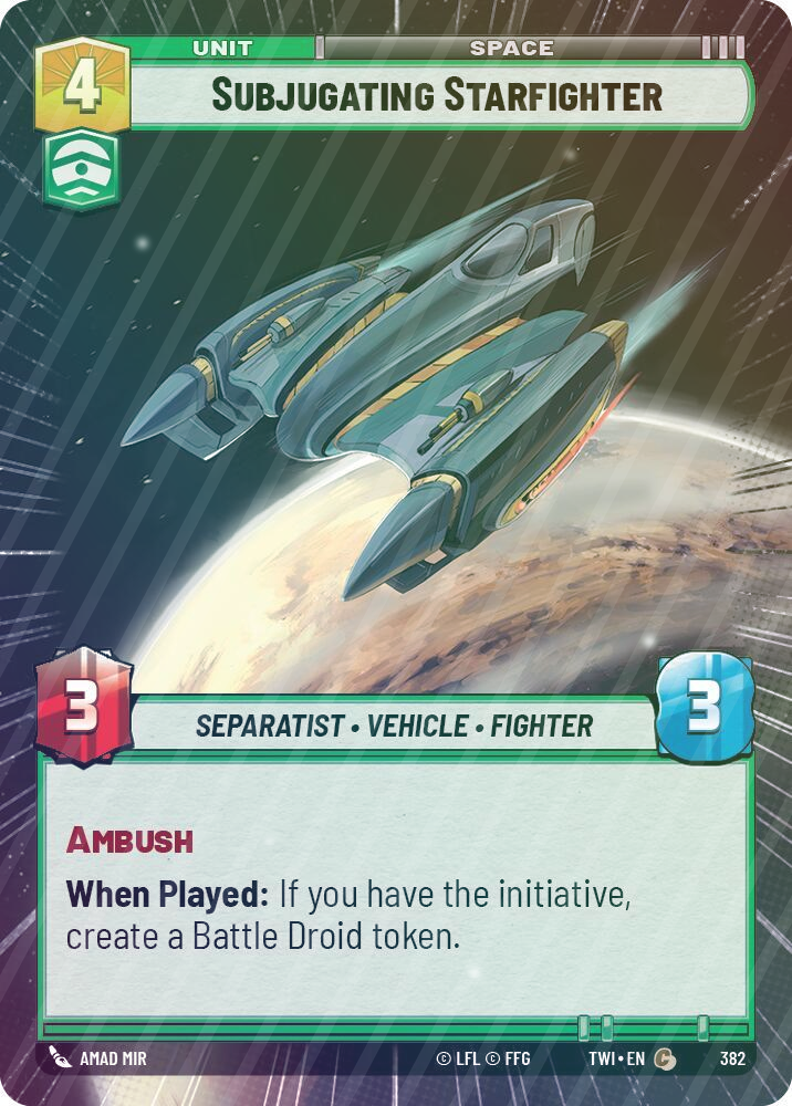 Subjugating Starfighter (Hyperspace) - Foil