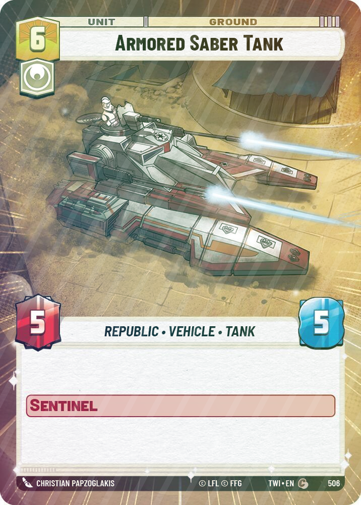 Armored Saber Tank (Hyperspace) - Foil
