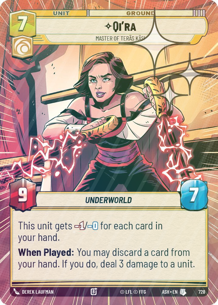 Qi'ra - Master of Teras Kasi (Hyperspace Foil) - Foil