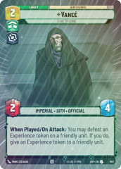 Vanee - I Live to Serve (Hyperspace Foil) - Foil