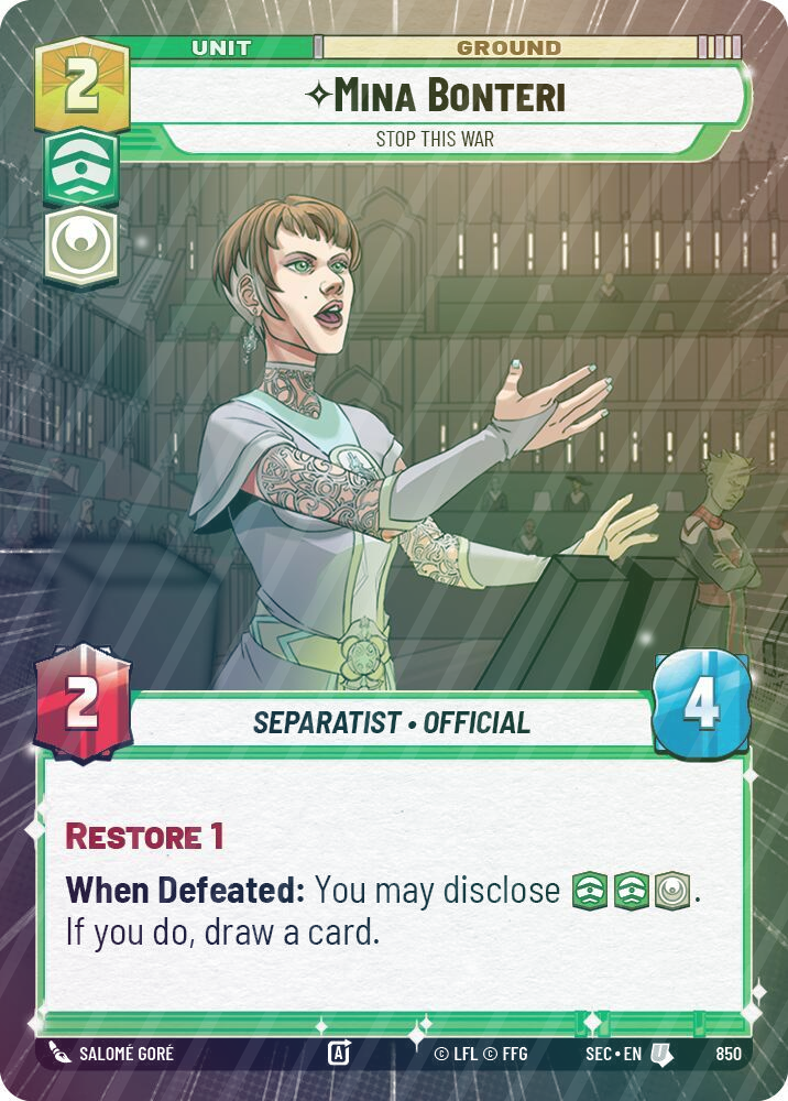 Mina Bonteri - Stop This War (Hyperspace Foil) - Foil