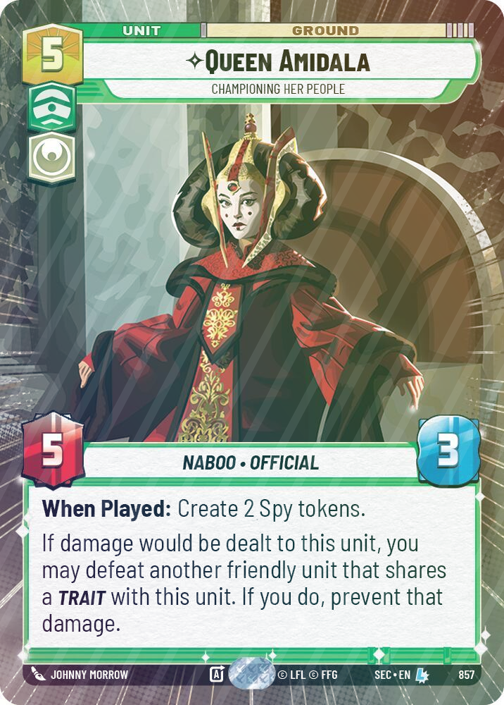 Queen Amidala - Championing Her People (Hyperspace Foil) - Foil