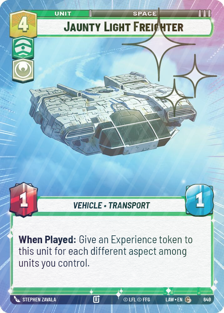 Jaunty Light Frieghter (Hyperspace Foil) - Foil
