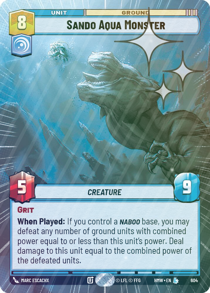 Sando Aqua Monster (Hyperspace Foil) - Foil
