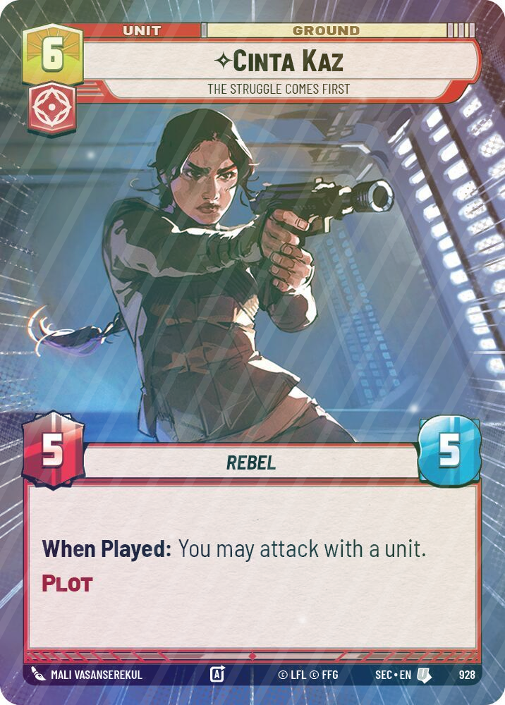 Cinta Kaz - The Struggle Comes First (Hyperspace Foil) - Foil