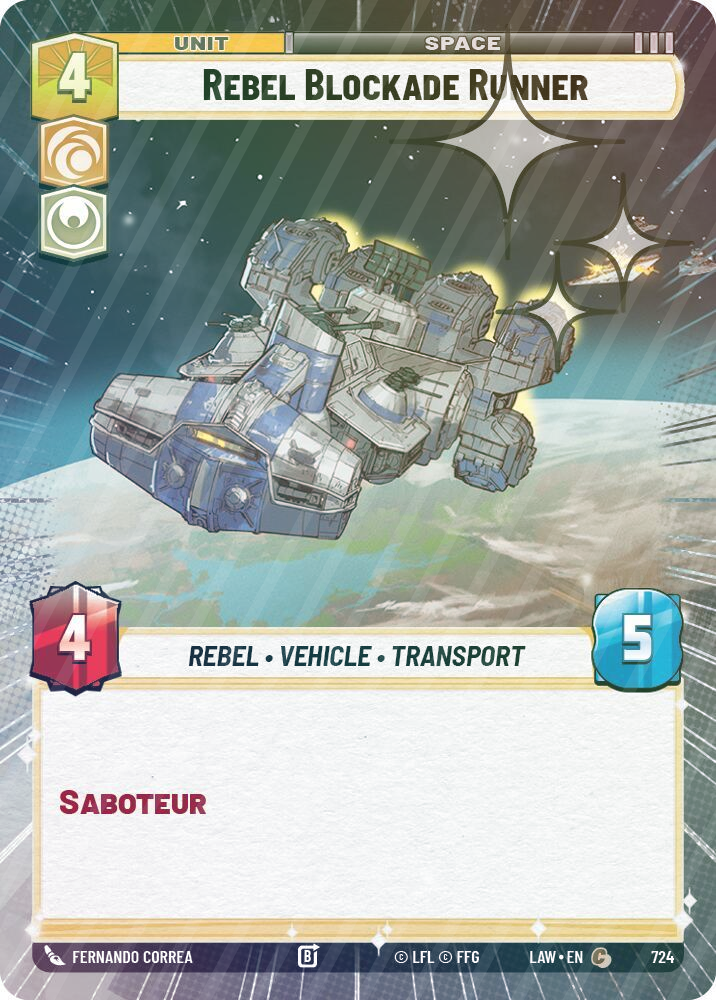 Rebel Blockade Runner (Hyperspace Foil) - Foil