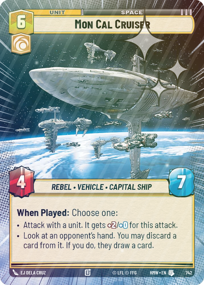 Mon Cal Cruiser (Hyperspace Foil) - Foil