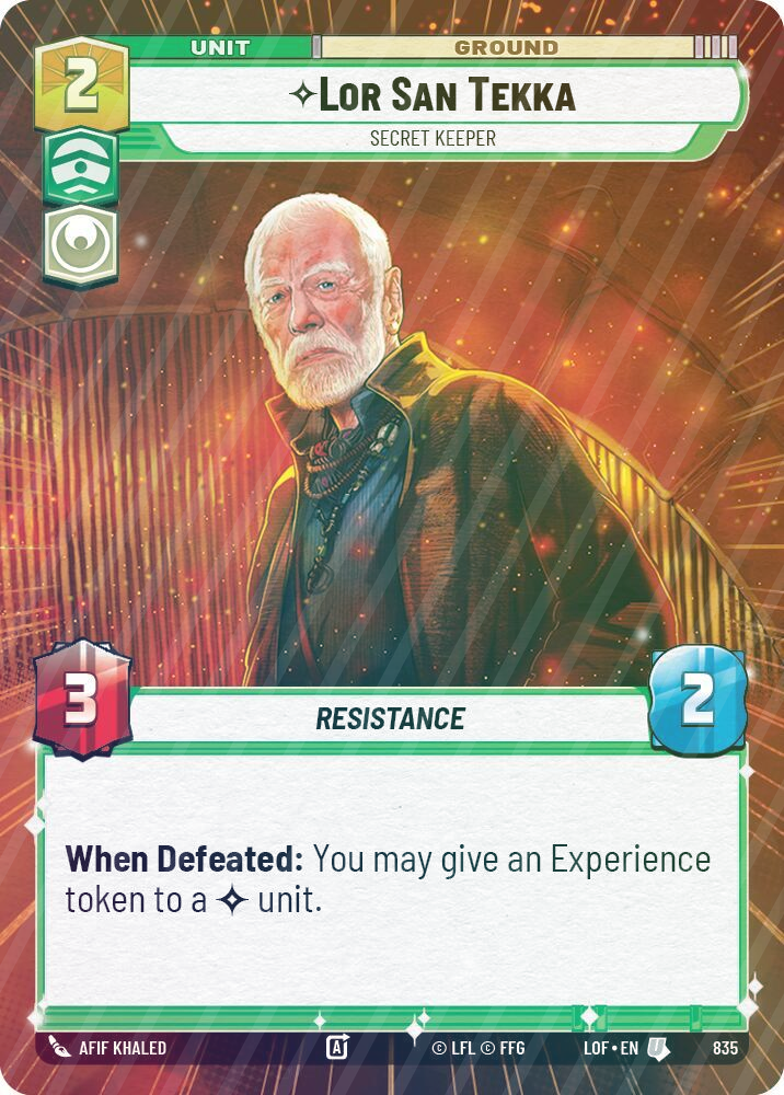 Lor San Tekka - Secret Keeper (Hyperspace Foil) - Foil