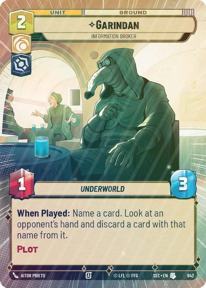 Garindan - Information Broker (Hyperspace Foil) - Foil