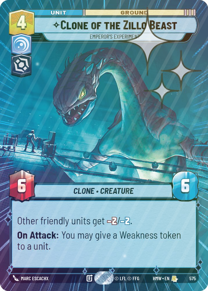 Clone of the Zillo Beast - Emperor's Experiment (Hyperspace Foil) - Foil