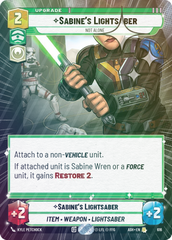 Sabine's Lightsaber - Not Alone (Hyperspace Foil) - Foil