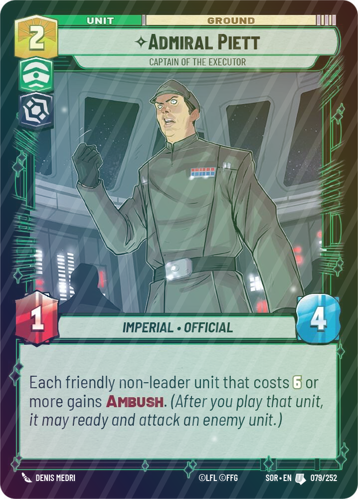 Admiral Piett - Captain of the Executor - Foil